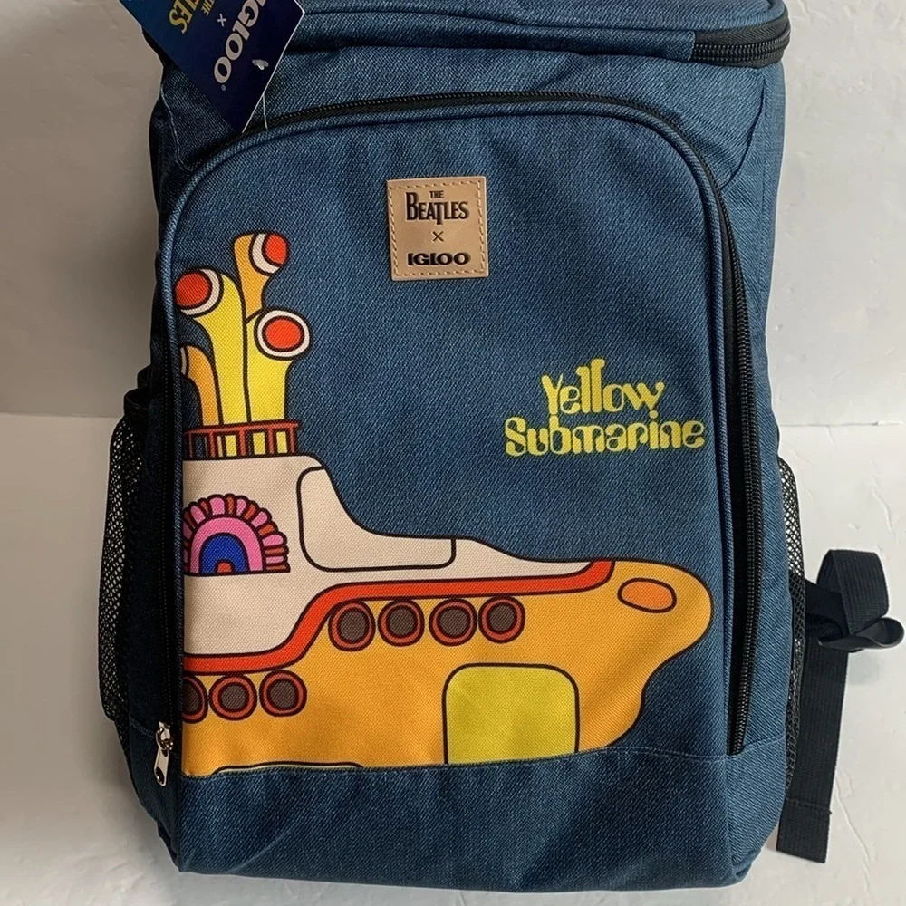 Igloo Beatles Yellow Submarine 24 Cans Insulated Backpack Cooler NWT